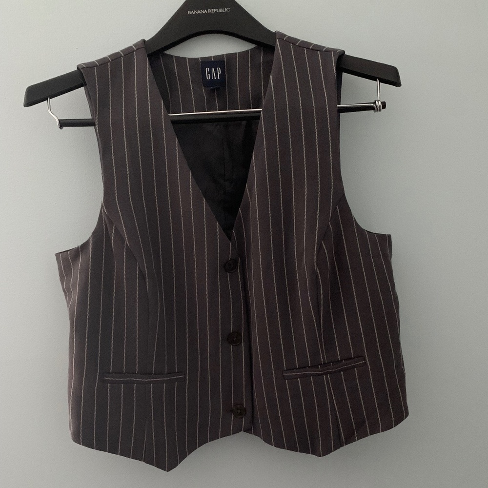 Gap pinstripe vest